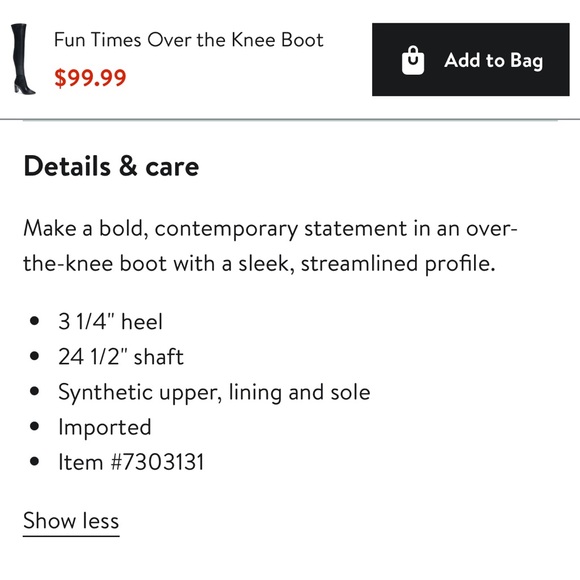 Chinese Laundry over the knee boot. - Picture 7 of 11